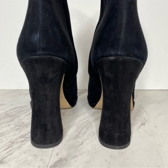 Sam Edelman Jaye Heeled Black Suede Bootie 10M - Picture 4 of 16